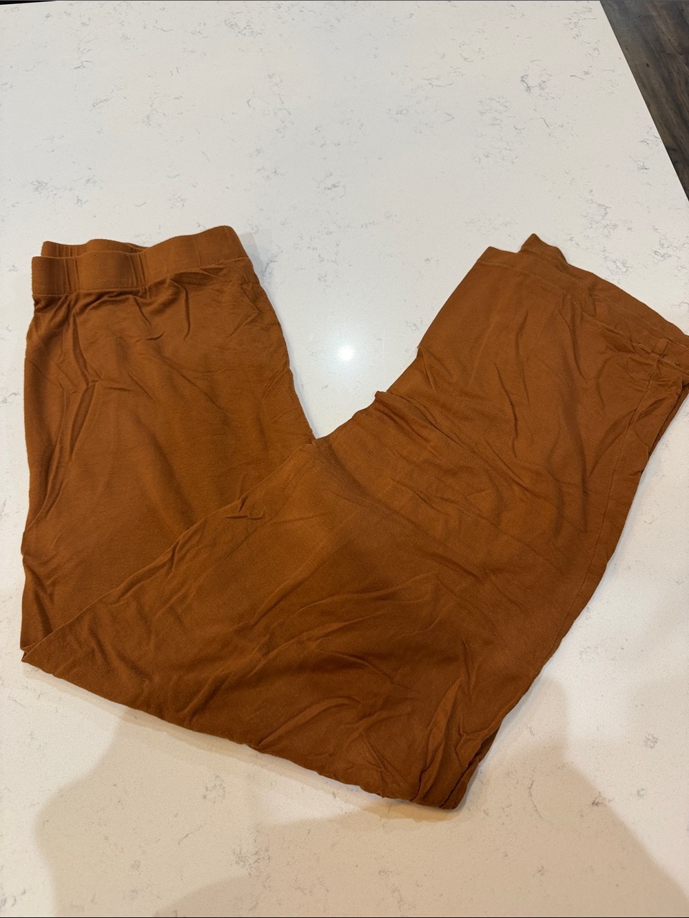 SKIMS Rust Brown Track Joggers